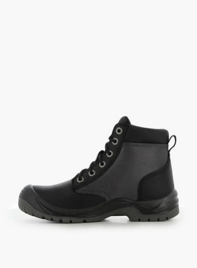 SJ BLACK Men High Safety Lace-Up Boots for Men | Best Price UAE